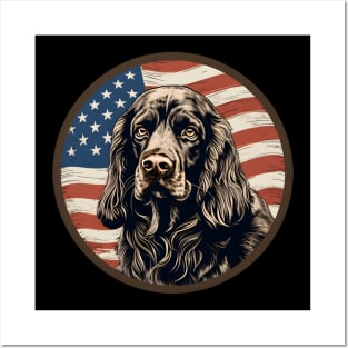 Patriotic Sussex Spaniel Posters and Art